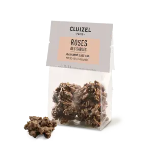 Roses des sables Kayambé Lait 45 % 125 g Roses des sables Kayambé Lait 45 % 125 g