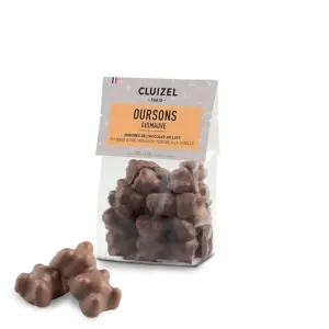 Oursons guimauve chocolat lait Cluizel 135 g Oursons guimauve chocolat lait Cluizel 135 g