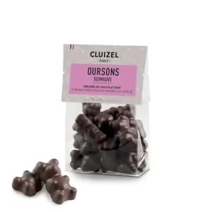 Oursons Guimauve chocolat noir Cluizel 135 g Oursons Guimauve chocolat noir Cluizel 135 g