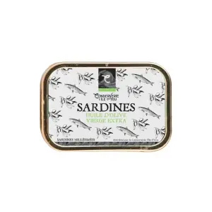 Sardines Millésimées Huile olive extra vierge conserverie Ile d'Yeu 115g Sardines Millésimées Huile olive extra vierge conserverie Ile d'Yeu 115g