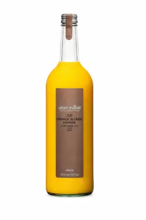Jus d'Orange Blonde d'Espagne Alain Milliat 1 litre Jus d'Orange Blonde d'Espagne Alain Milliat 1 litre