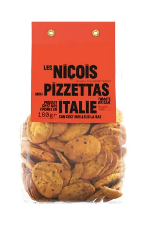 Mini pizzetta tomate origan tata josie les nicois 180g Mini pizzetta tomate origan tata josie les nicois 180g